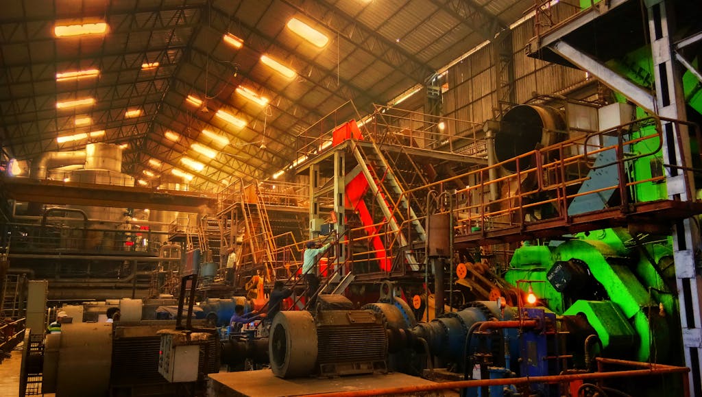 Hala produkcyjna z instalacjami elektrycznymi – wymagania ATEX