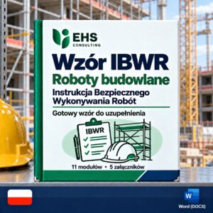 Wzór IBWR dla robót budowlanych – instrukcja bezpiecznego wykonywania robót w pliku DOCX